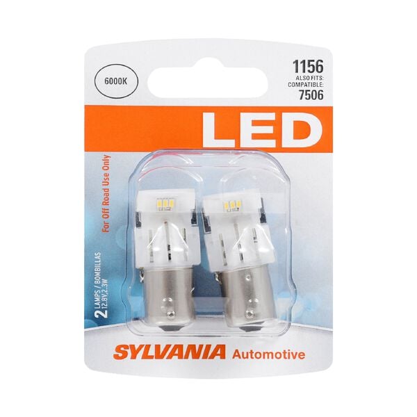 SYLVANIA 1156 WHITE SYL LED Mini Bulb, 2 Pack, , hi-res